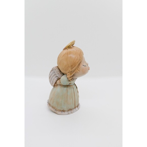 Vintage Handmade Kissing Angels Hand Painted Art Pottery Christmas Holiday RARE - Picture 11 of 11